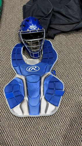 Blue Rawlings Catcher's Set (Used)