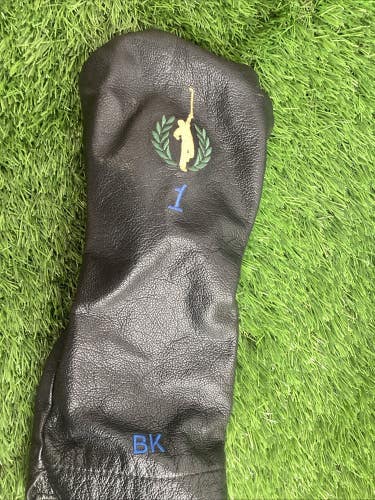 Winston Collection Black Leather Driver Headcover