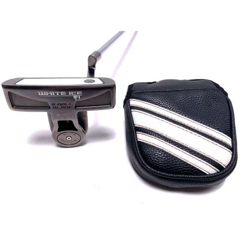 Odyssey White Ice 2-Ball Blade Putter 34.5" SuperStroke Mid Slim 2.0 Mens RH HC