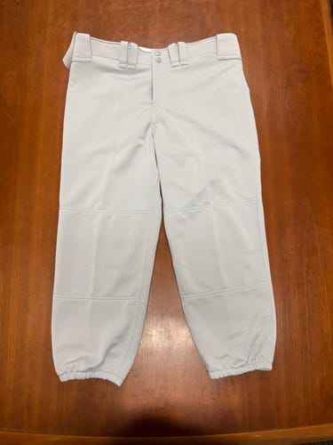 Gray Women's XL Light Grey Adult Mizuno Game Pants (New)