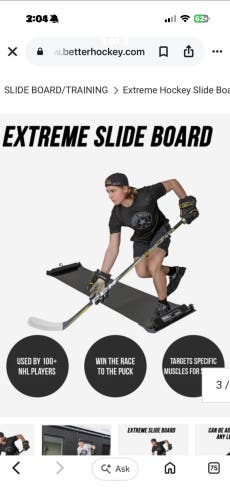Used better hockey slide board