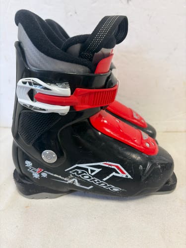 Mondo 19 & 19.5 Kid's Nordica Firearrow Team 1 All Mountain Ski Boots (Used)