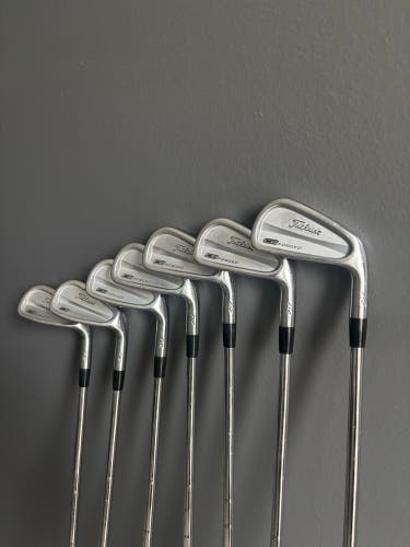 Men's 2012 Titleist 712 CB Right Handed Iron Set Stiff Flex (Used)