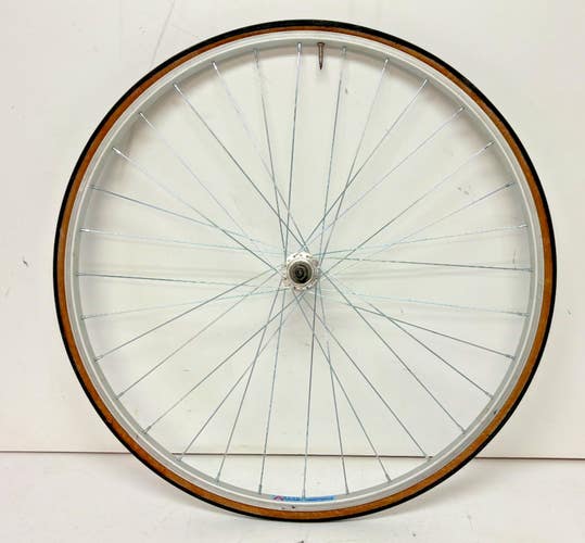 Weinmann AS23X 32-Spoke Silver Aluminum 700C Rear Wheel Freewheel Hub +Tire