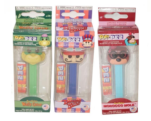 3 PC Lot - Dick Dastardly Wally Gator + Morocco Mole - Funko Pop Pez Toy Figure