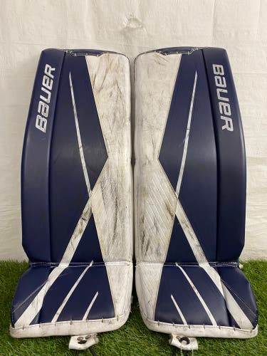 Blue Small Intermediate Bauer Supreme 3S Goalie Leg Pads (Used)