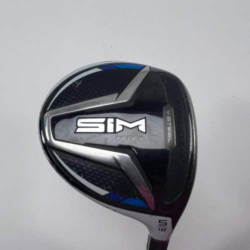 TaylorMade SIM MAX 5 Fairway Wood 18* Fujikura Ventus Red 5R 50g Regular RH