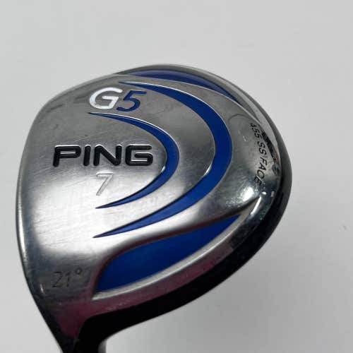 LEFTY Ping G5 7 Fairway Wood 21* Aldila NV Green 75g Regular Graphite Mens LH