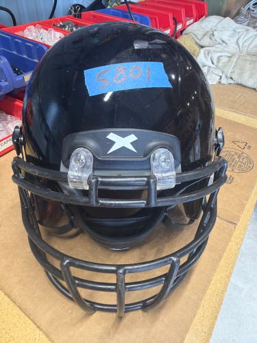 USED XENITH X2E+ ADULT FOOTBALL HELMET - LARGE - BLACK