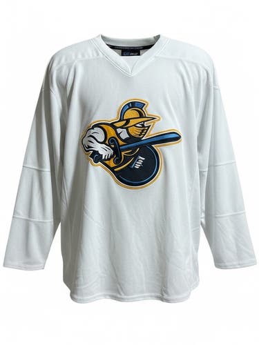 Atlanta Gladiators White Athletic Knit Pro Stock Practice Jersey (Used) 4306