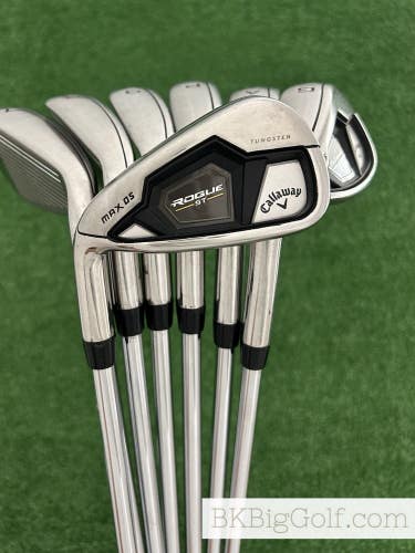 LH Callaway Rogue ST Max OS Iron Set 6-P, A, G / True Temper Elevate 85 Regular
