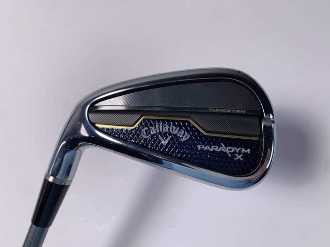 Callaway Paradym X Single 7 Iron Fitter HZRDUS 5.5 65g Regular Graphite Mens LH
