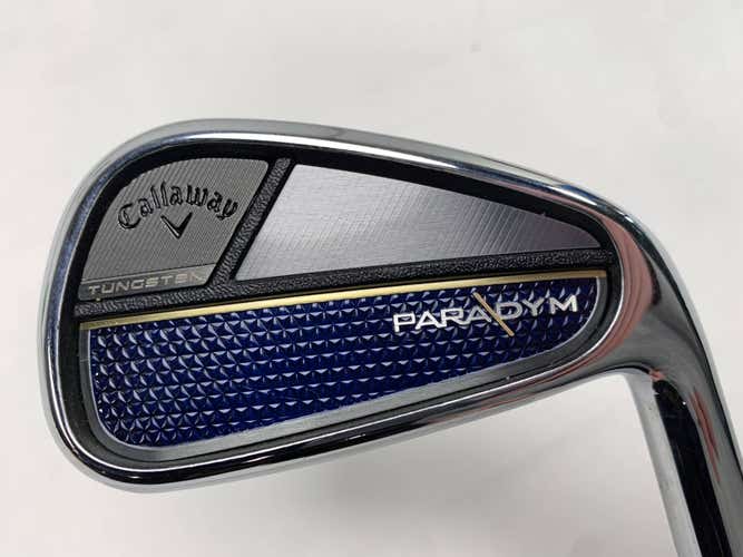 Callaway Paradym Single 7 Iron Project X HZRDUS 6.0 75g Stiff Graphite Mens RH
