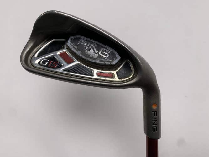 Ping G15 Single 7 Iron Orange Dot 2* Flat AWT Regular Graphite Mens RH