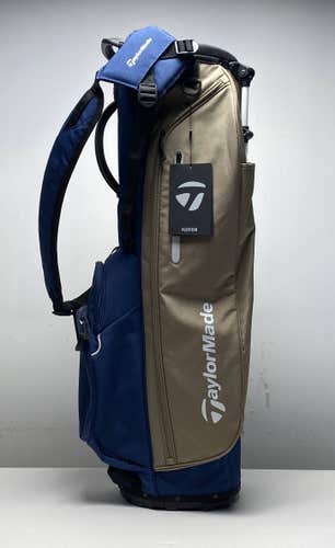 Taylormade Flex Tech 24 Stand Bag Navy/Tan 4-Way Divide Dual Strap Golf Bag NEW