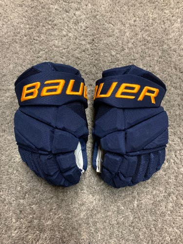 Bauer Vapor Flylite Pro Stock Hockey Gloves 13" Blues