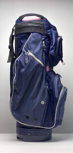 Sun Mountain Lightweight Cart Bag Navy 15-Way Divide Strap Ladies Golf Bag