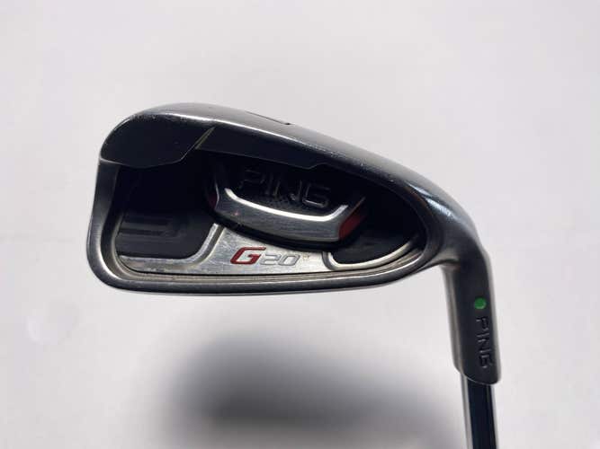 Ping G20 Single 7 Iron Green Dot 2* Up CFS Stiff Steel Mens RH Midsize Grip