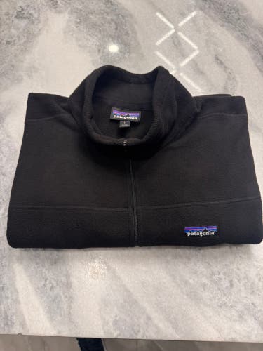 Patagonia Men's Micro D 1/4 Zip Fleece Pullover - Forge Grey / Black - Size Large