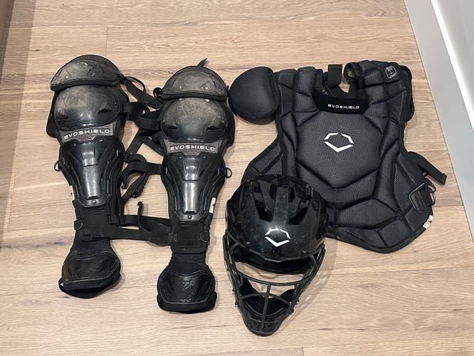 Black EvoShield Catcher's Set (Used)