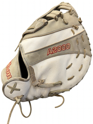 Used Wilson A2000 BB/SB First Base LH Throw White 12 1/2" 10299-S000315211