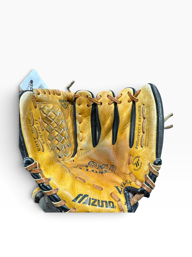 Used Mizuno POWER CLOSE  MPR 1103 BB/SB Glove RH Throw Tan 11" 11375-S000382639