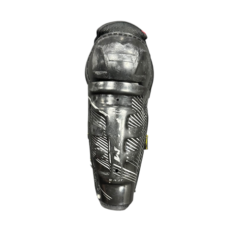 Used CCM TACKS 9550 Youth Shin Guards Black 9" 11375-S000382716