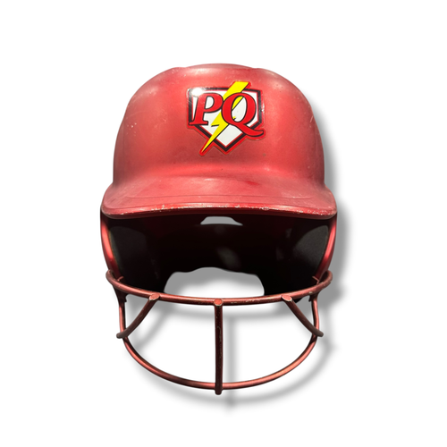 Used Easton GHOST METALLIC Batting Helmet w/Mask Red M/L 11375-S000382772