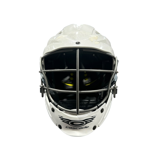 Used Cascade CS R YOUTH HELMET Lacrosse Helmet White SM 11375-S000383142