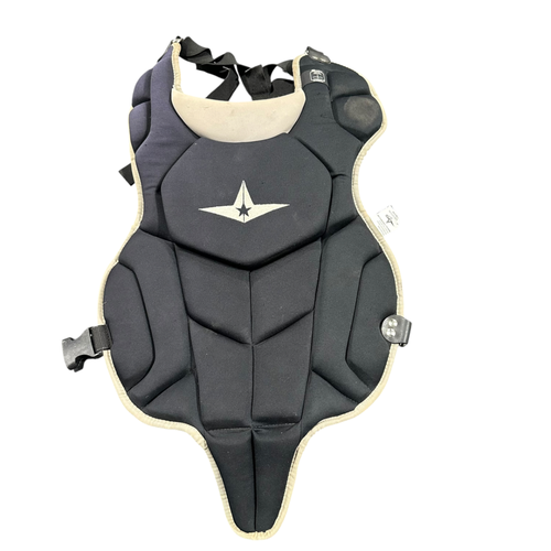 Used All-Star ALL-STAR CHEST PROTECTOR Catchers Chest Protector Black Intermed 11375-S000383235