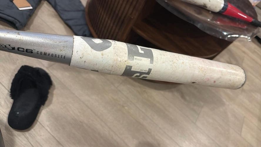 RARE DEMARINI WHITE STEEL 34 30 SLOW PITCH SOFTBALL BAT