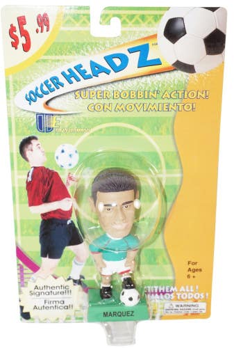Vintage Rafael Marquez 4" Bobble Toy Figure - Mexico Futbol Soccer Head 2002