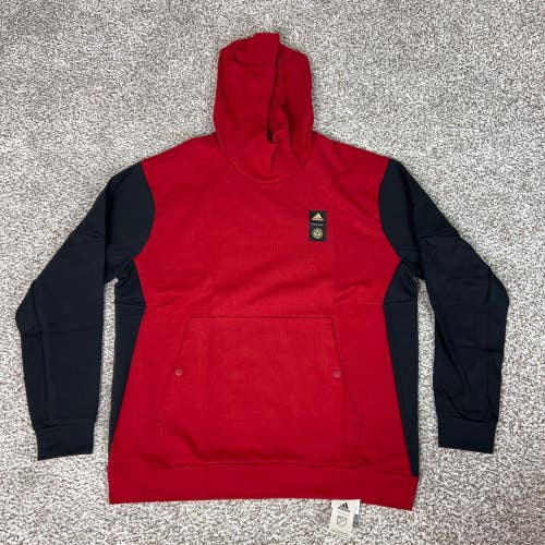 Atlanta United Hoodie Mens Extra Large Red Soccer MLS Sweatshirt Logo Adidas