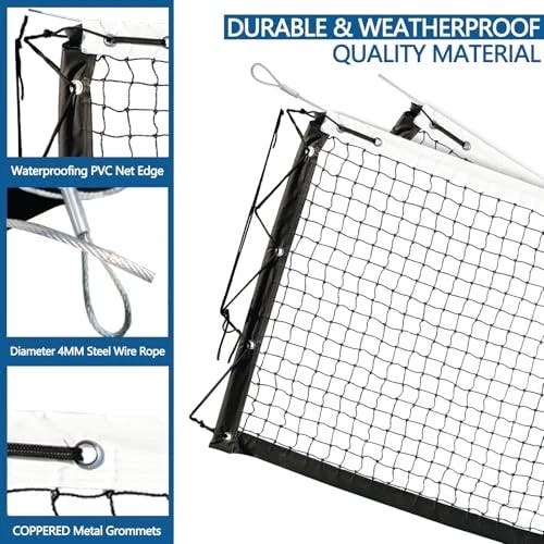 Brand New MegaNets Pickleball Replacement Net – 22’ x 3’