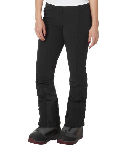 Sypder Orb Softshell Pants Womens 4 Black Stretch Flat Front Bootcut Leg GBO4333