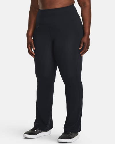 Under Armour Motion Flare Pants Women's 3XL Black Jet Gray Elastic Waist GBO4321