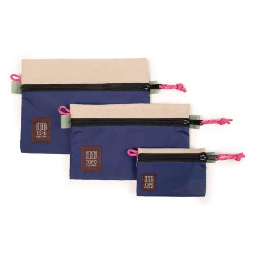 Topo Designs Accessory Bag Bundle Unisex OS Cobblestone Aura Zipper GBO4373