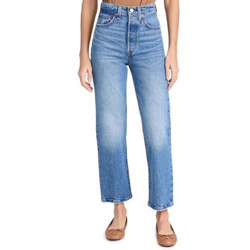 Levi's Ribcage Ankle Jeans Womens 29x27 Dance Around High Rise Straight GBO4462