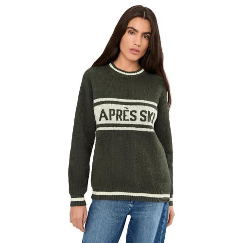 Barefoot Dreams Apres Ski Sweater Unisex 1 Green Long Sleeve Pullover GBO4281