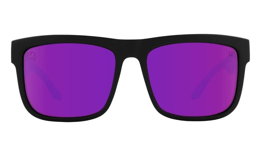 Spy Optic Discord Sunglasses Unisex OS Purple Square Matte Black Frame GBO4222