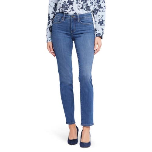 NYDJ Sheri Slim Jeans Women's 10P Rockford Denim Medium Wash Skinny Leg GBO4237