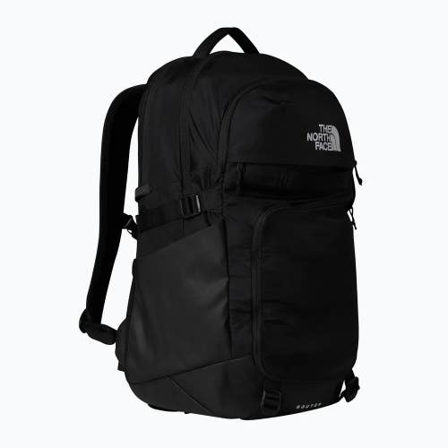 The North Face Router Backpack Unisex Pure Black Ripstop Shoulder Strap GBO4314
