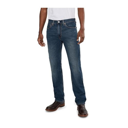 Levi's 505 Jeans Men's 32 River Bank Cool Denim Cotton Stretch Straight GBO4385