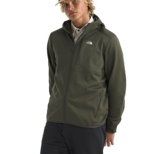 The North Face Jacket Mens Large Taupe Green Fleece Full Zip Performance GBO4408