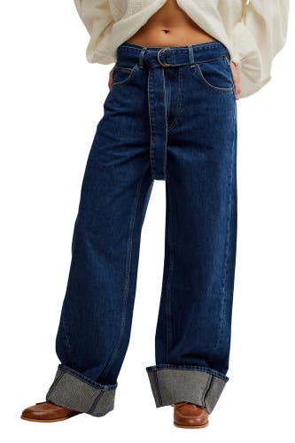 Free People We The Free East Bay Cuffed Jeans Women's 29 Concord Denim GBO4226