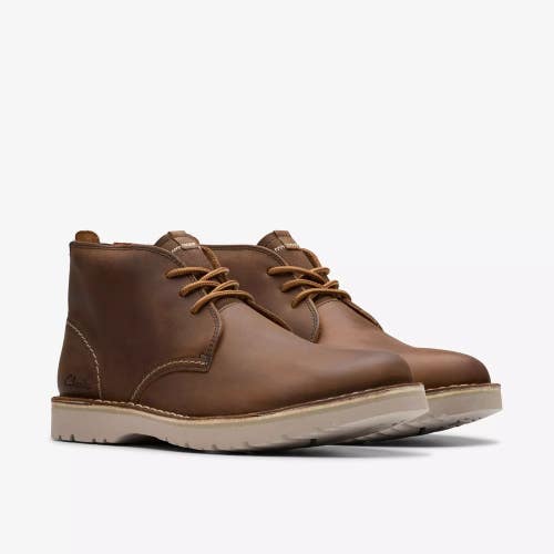 Clarks Eastridge Mid 26179422 Men's 8 Beeswax Leather Ankle Chukka Boots PNE191