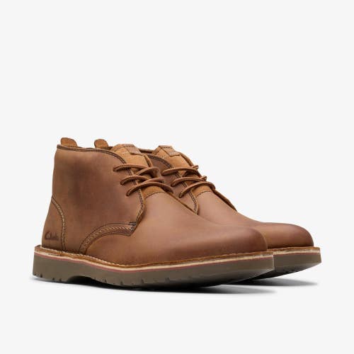 Clarks Eastridge Mid 26179423 Men's 8 Light Brown Leather Chukka Boots PNE190