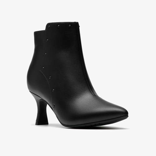 Clarks Kataleyna Madi 26184302 Boots Womens 10M Black Leather Kitten Heel PNE376