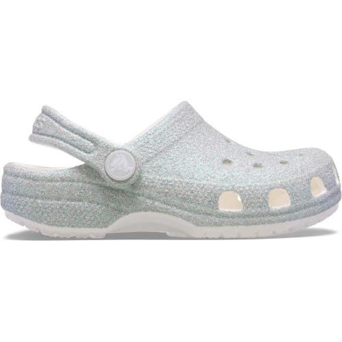 Crocs Classic Iridescent 210985-100 Clogs Toddler US 7 M Gray Casual Shoes DAC49