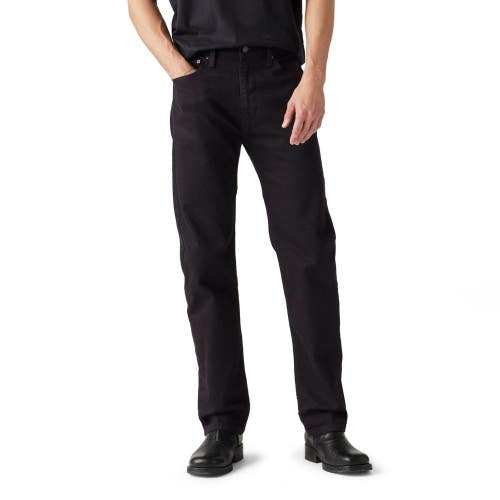 Levi's 505 Jeans Men's 30X30 Black Denim Stretch Straight Leg Zip Fly DAC11